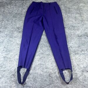 The Limited Stirrup Pants Size 8 Purple Rayon Blend Spandex Stretch Vintage 80s